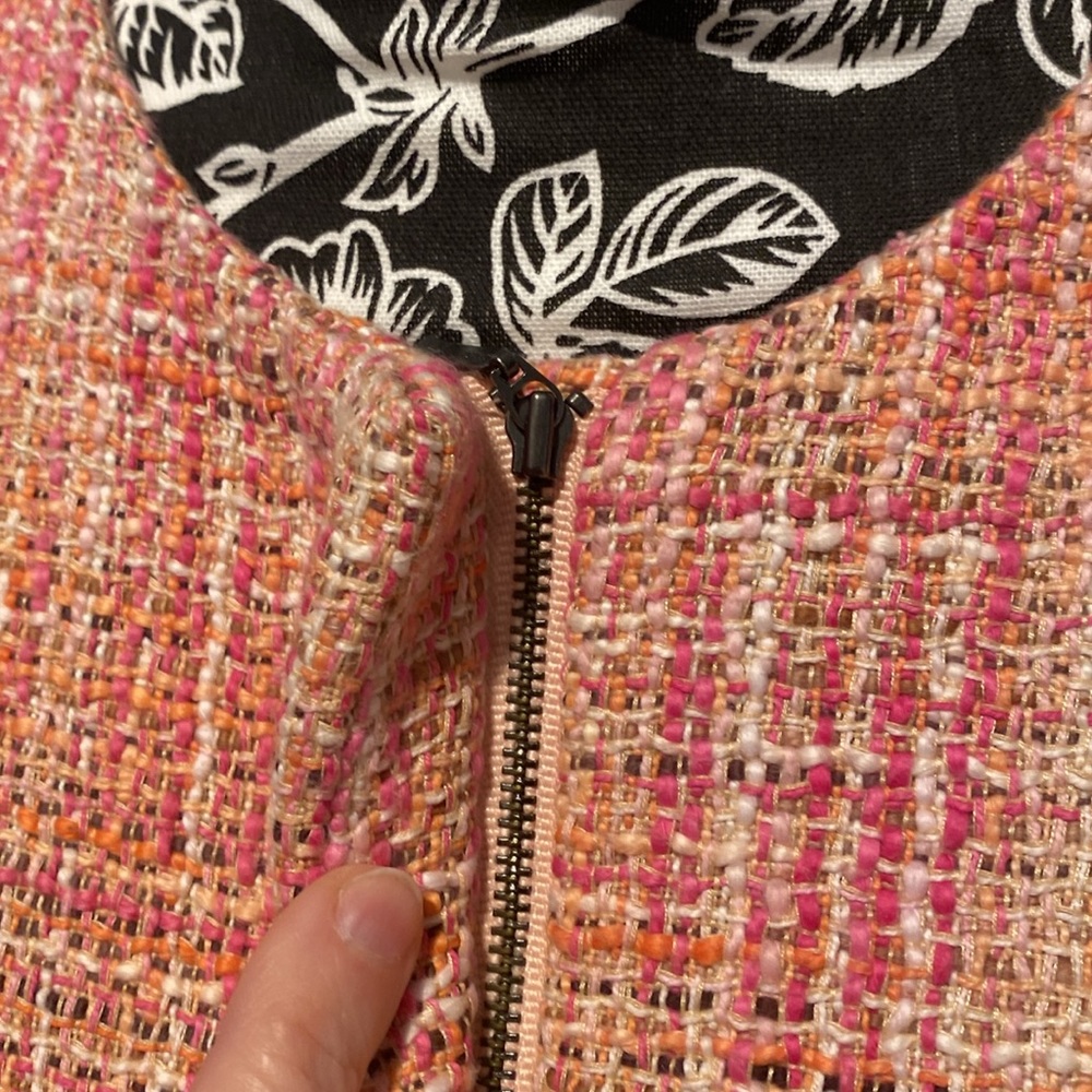 Talbots Pink Tweed Jacket - Picture 3 of 4